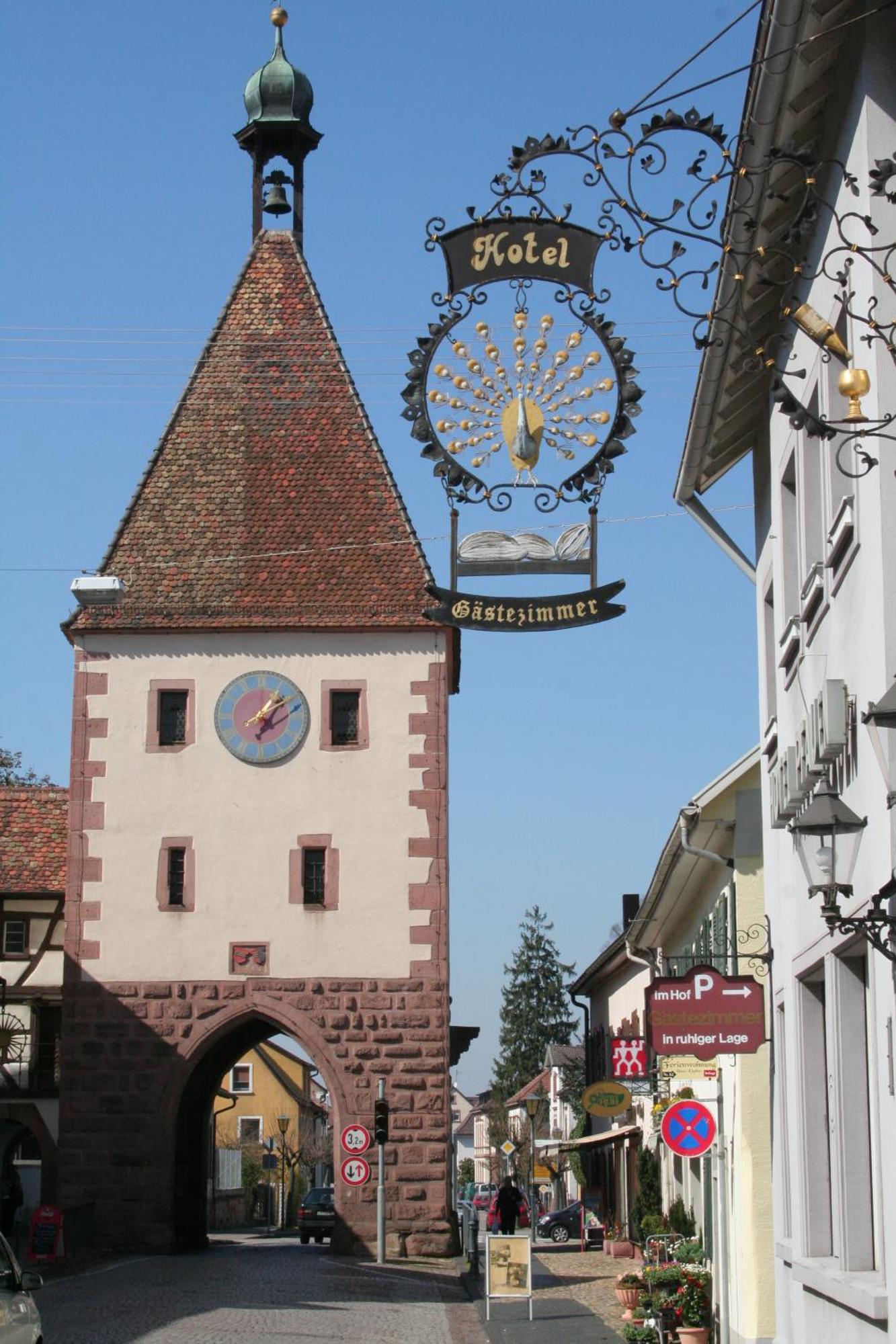 Tiptop Hotel Garni Pfauen Endingen am Kaiserstuhl Eksteriør billede